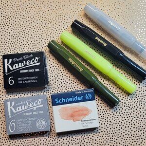 Bundle: 4 Kaweco fountain pens + ink